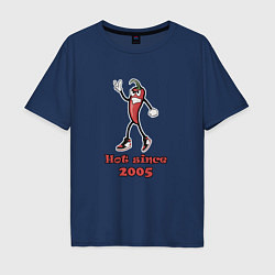 Мужская футболка оверсайз Hot since 2005