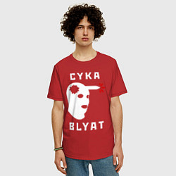 Футболка оверсайз мужская CS хэдшот, цвет: красный — фото 2