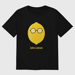 Футболка оверсайз мужская John Lemon, цвет: черный