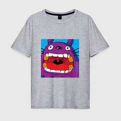 Мужская футболка оверсайз Violet Totoro