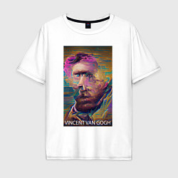 Мужская футболка оверсайз Vincent Van Gogh - автопортрет - нейросеть