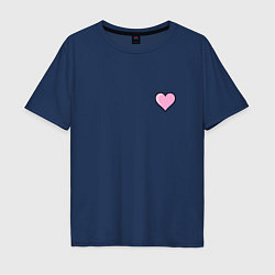 Мужская футболка оверсайз Влюбленное сердце - мини