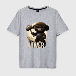 Мужская футболка оверсайз Animal power