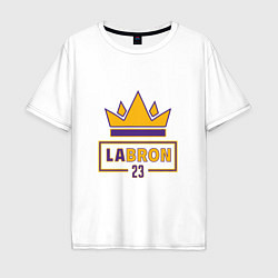 Футболка оверсайз мужская Labron 23, цвет: белый