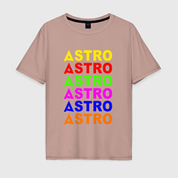 Мужская футболка оверсайз Astro color logo