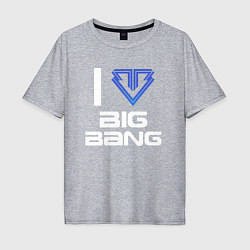 Мужская футболка оверсайз I love big bang