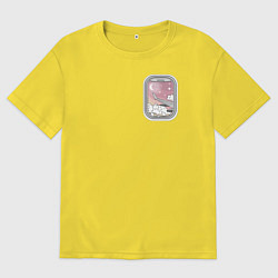 Футболка оверсайз мужская Иллюминатор, цвет: желтый