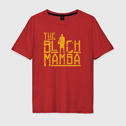 Футболка оверсайз мужская The black mamba, цвет: красный