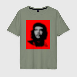 Мужская футболка оверсайз Че Гевара расплывчатая иллюзия