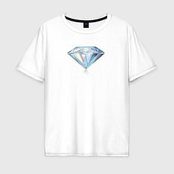 Футболка оверсайз мужская Бриллиант Diamond, цвет: белый
