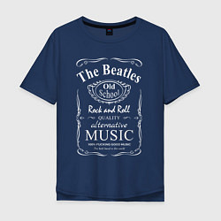 Мужская футболка оверсайз The Beatles в стиле Jack Daniels