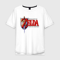 Футболка оверсайз мужская The Legend of Zelda game, цвет: белый
