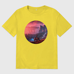 Футболка оверсайз мужская Horizon Элой, цвет: желтый