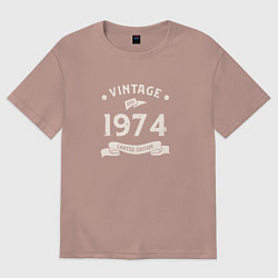 Мужская футболка оверсайз Винтаж 1974 ограниченный выпуск