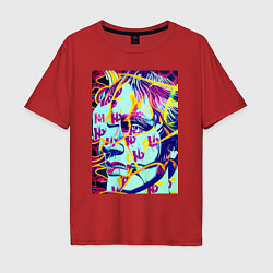 Мужская футболка оверсайз Andy Warhol - pop art - self-portrait