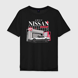 Футболка оверсайз мужская Nissan Skyline sport, цвет: черный
