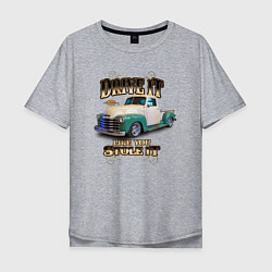 Мужская футболка оверсайз Классический пикап Chevrolet Thriftmaster