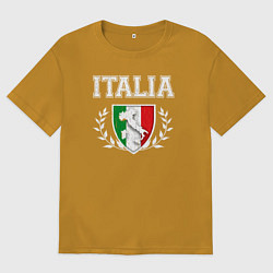 Мужская футболка оверсайз Italy map