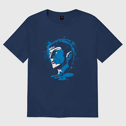 Футболка оверсайз мужская Cool Spock, цвет: тёмно-синий