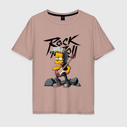 Мужская футболка оверсайз Simpsons Rock