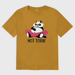 Мужская футболка оверсайз Ленивая панда