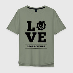 Футболка оверсайз мужская Gears of War love classic, цвет: авокадо