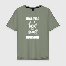 Мужская футболка оверсайз Necrovag white division