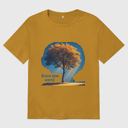 Мужская футболка оверсайз Дивный новый мир