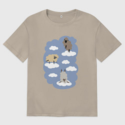 Мужская футболка оверсайз БаранОблачность