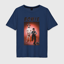 Футболка оверсайз мужская David Bowie Diamond Dogs, цвет: тёмно-синий