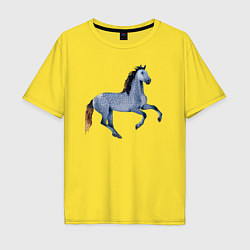 Мужская футболка оверсайз Андалузская лошадь