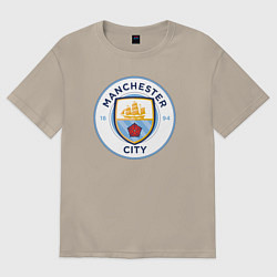 Футболка оверсайз мужская Manchester City FC, цвет: миндальный