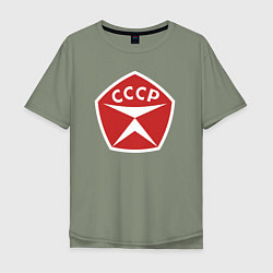 Футболка оверсайз мужская Качество СССР, цвет: авокадо