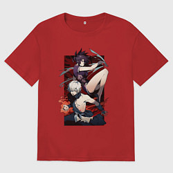 Футболка оверсайз мужская Gabi and Yuzuriha, цвет: красный