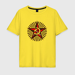 Футболка оверсайз мужская Star USSR, цвет: желтый