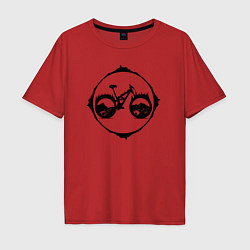 Мужская футболка оверсайз Горный велоспорт