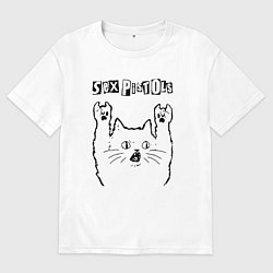 Мужская футболка оверсайз Sex Pistols - rock cat
