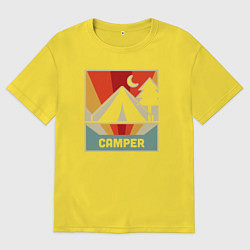 Футболка оверсайз мужская Кемпер, цвет: желтый