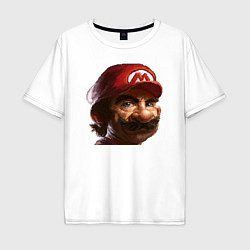 Мужская футболка оверсайз Mario pixel