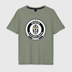 Футболка оверсайз мужская Juventus club, цвет: авокадо