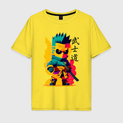Мужская футболка оверсайз Bart Simpson - samurai - bushido