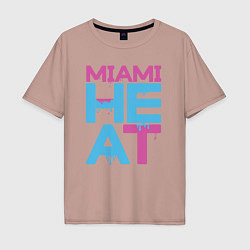 Мужская футболка оверсайз Miami Heat style