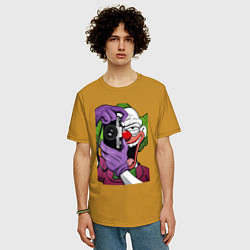 Футболка оверсайз мужская Krusty photographer, цвет: горчичный — фото 2