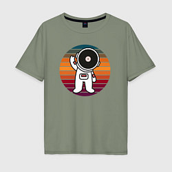Мужская футболка оверсайз Vinyl space