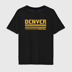 Мужская футболка оверсайз Basketball Denver