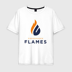 Мужская футболка оверсайз Copenhagen Flames лого