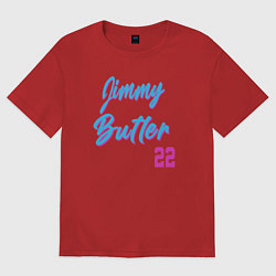 Футболка оверсайз мужская Jimmy Butler 22, цвет: красный