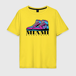 Мужская футболка оверсайз Basketball Miami