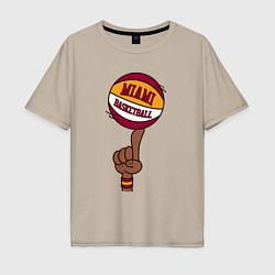 Мужская футболка оверсайз Miami Heat baller