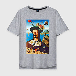 Мужская футболка оверсайз Нейросеть рисует Сальвадора Дали